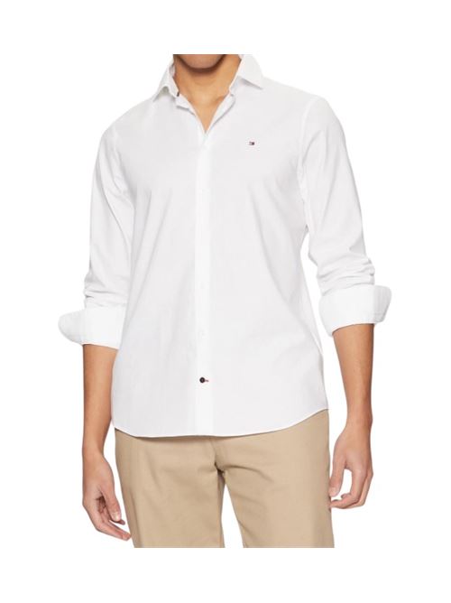 White cotton shirt Tommy Hilfiger | MW0MW37597YCF.YCF